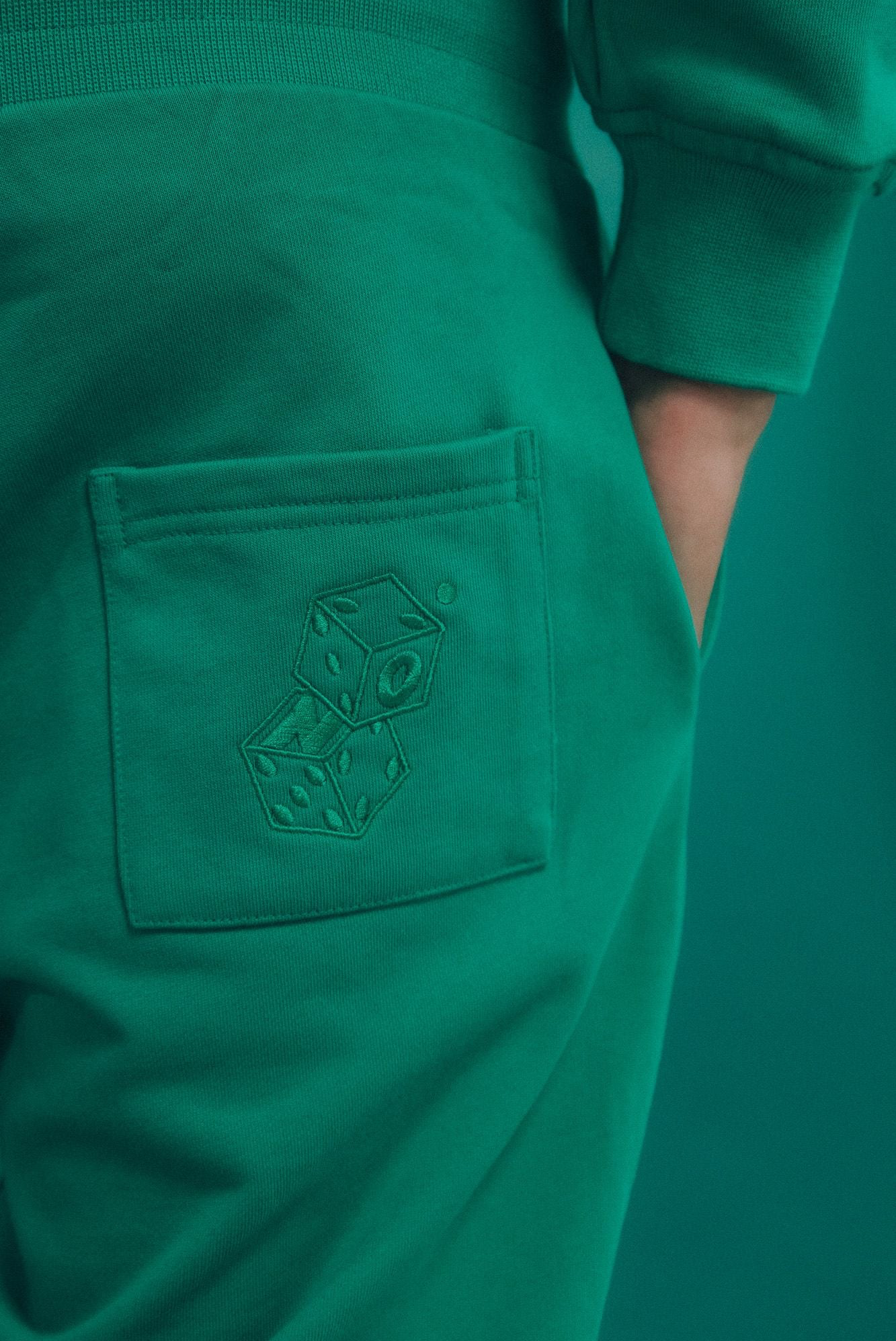 Dice Straight Leg Joggers (GREEN)