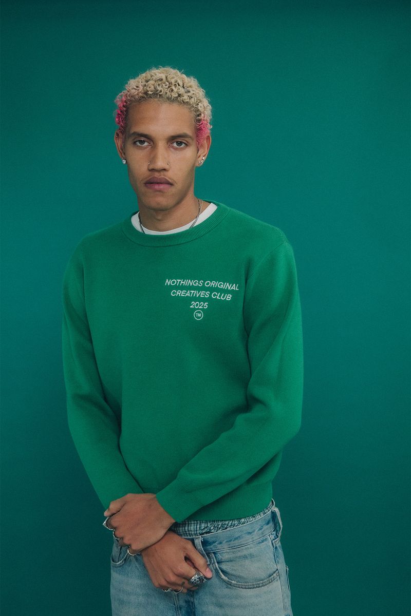 Dice Knit Jumper (GREEN)