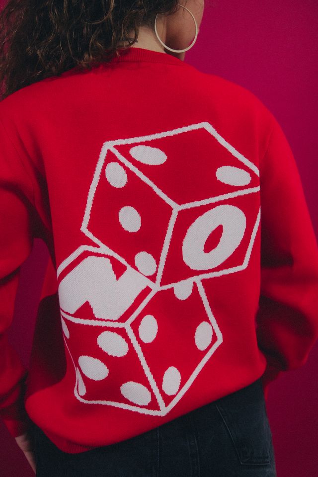 Dice Knit Jumper (RED)