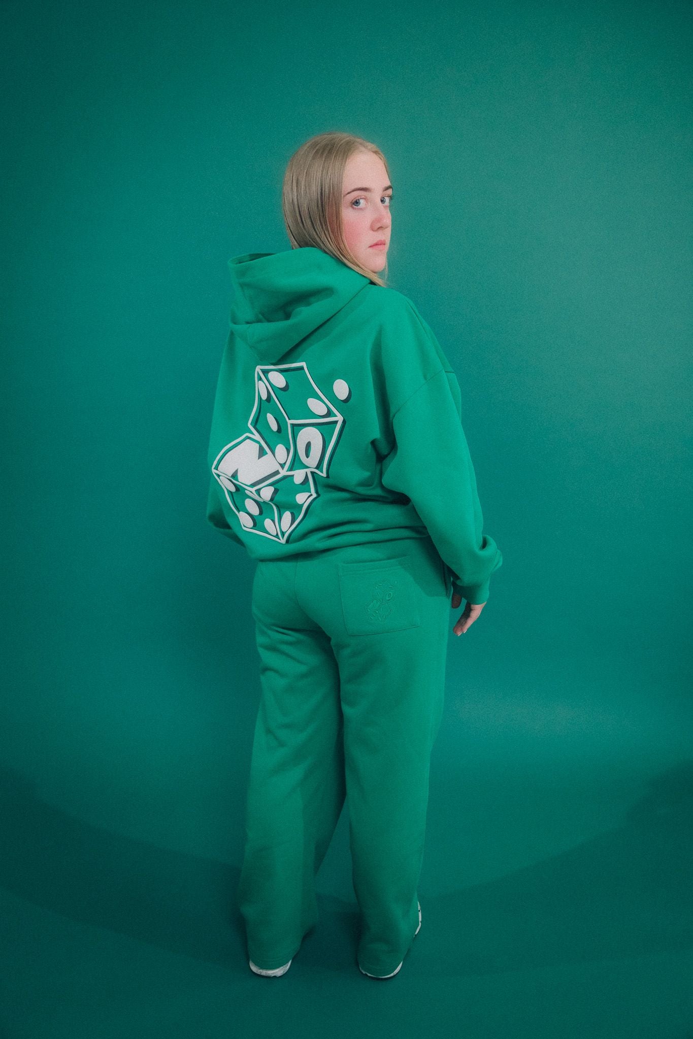 Dice Straight Leg Joggers (GREEN)